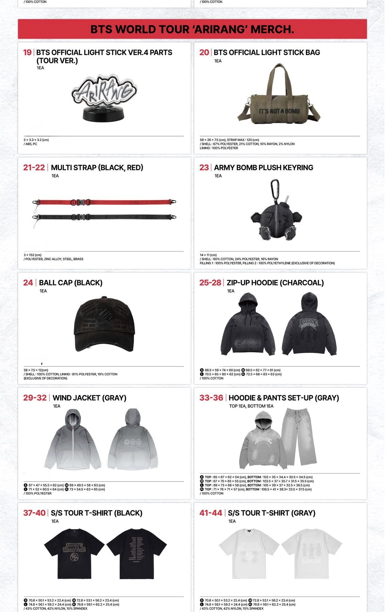 [PRE ORDER] BTS ARIRANG WORLD TOUR PICK UP MERCH IN GOYANG
