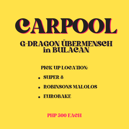 [CARPOOL] G-DRAGON 2025 WORLD TOUR [Übermensch] at the Philippine Arena