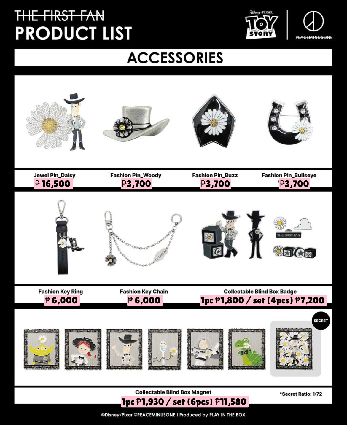 [PRE ORDER] - PEACEMINUSONE x TOYSTORY [THE FIRST FAN]