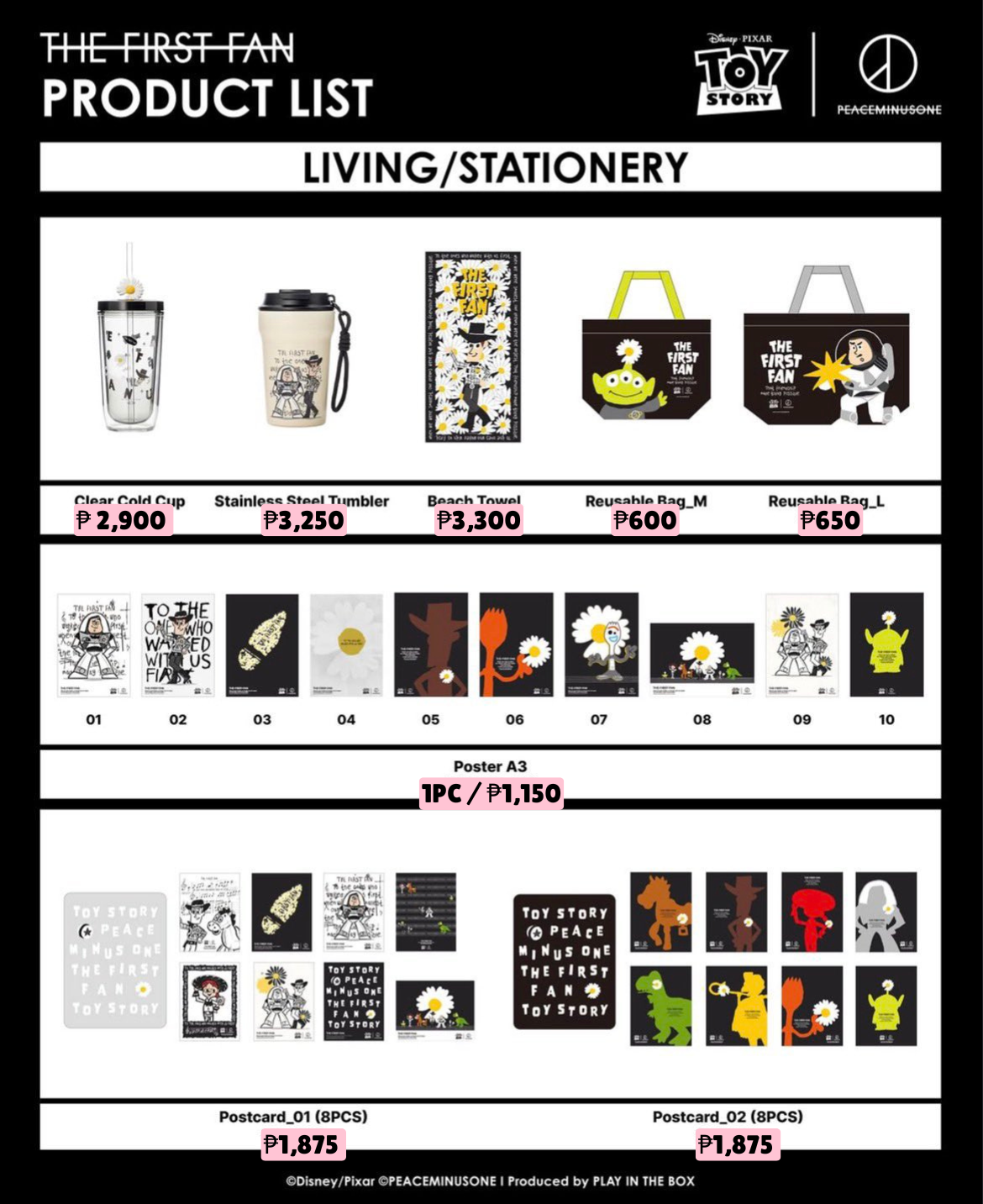 [PRE ORDER] - PEACEMINUSONE x TOYSTORY [THE FIRST FAN]
