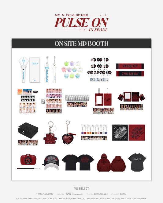 [PRE ORDER | w/ member option ] 2025-26 TREASURE TOUR [PULSE ON] IN SEOUL OFFICIAL MERCH LINE-UP