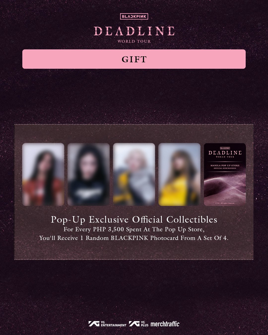 [PASABUY] BLACKPINK DEADLINE WORLD TOUR OFFICIAL POP-UP STORE [TRINOMA]