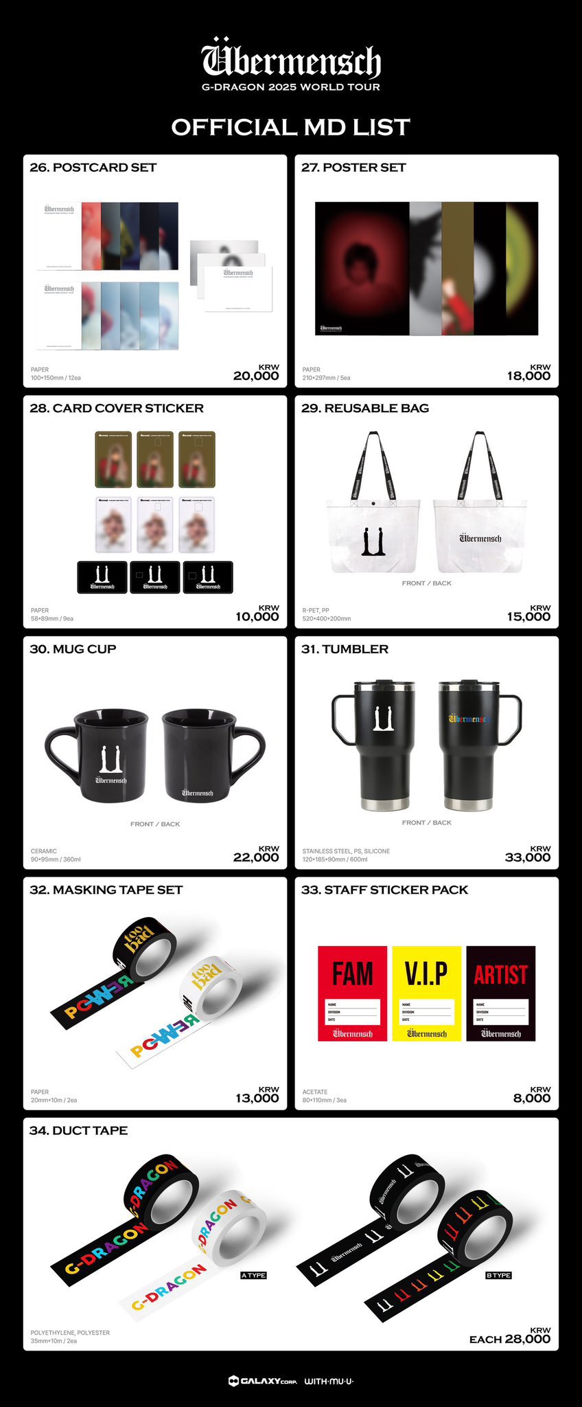 [PRE ORDER] G-DRAGON MD PRE-SALES
