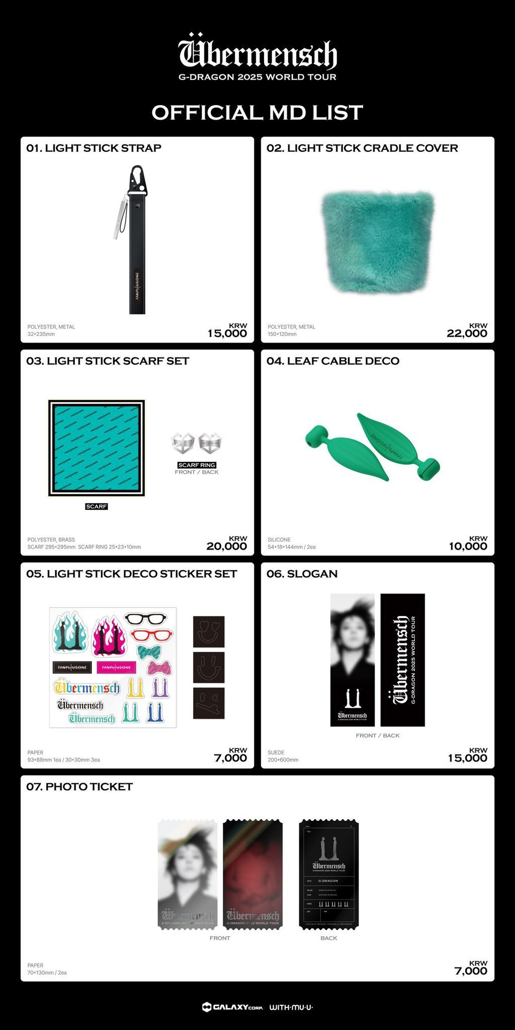 [PRE ORDER] G-DRAGON MD PRE-SALES