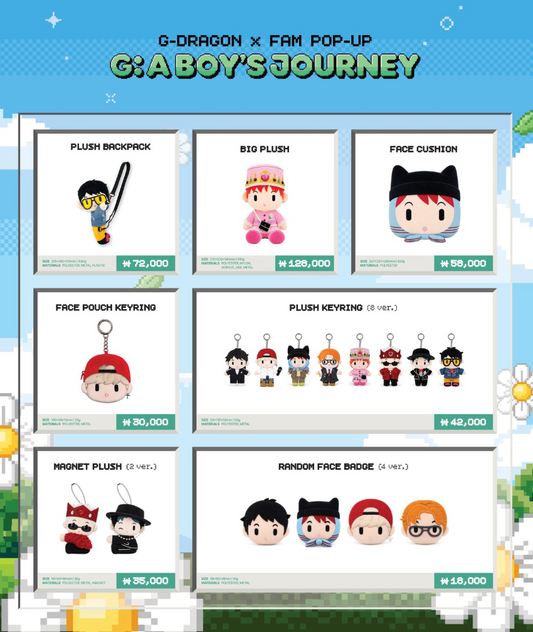 [PRE ORDER] G-DRAGON X FAM POP UP [G:A BOY'S JOURNEY]