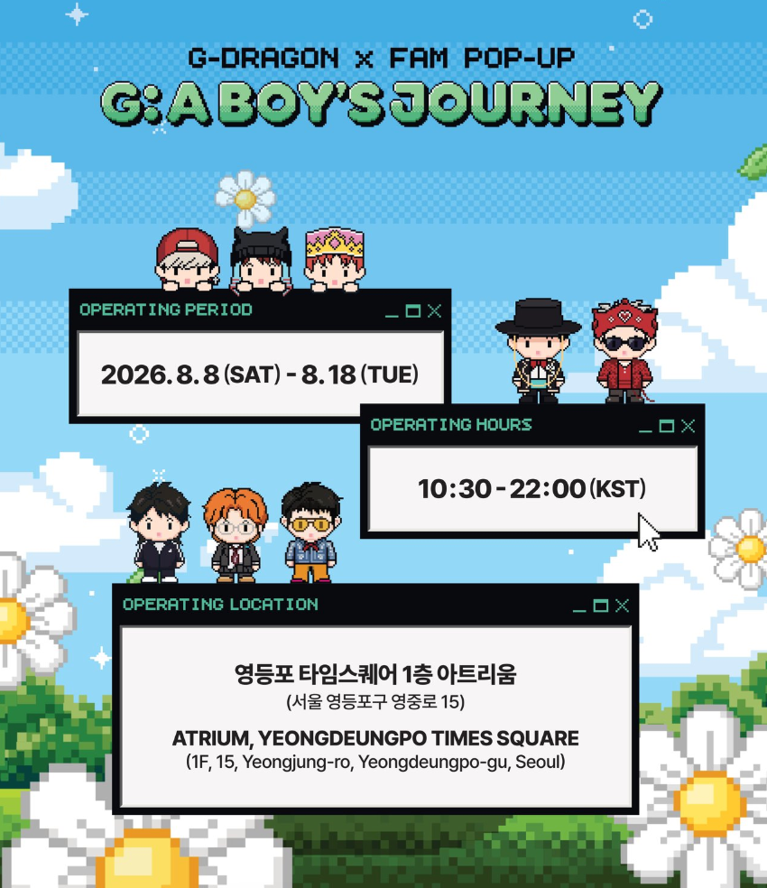 [PRE ORDER] G-DRAGON X FAM POP UP [G:A BOY'S JOURNEY]